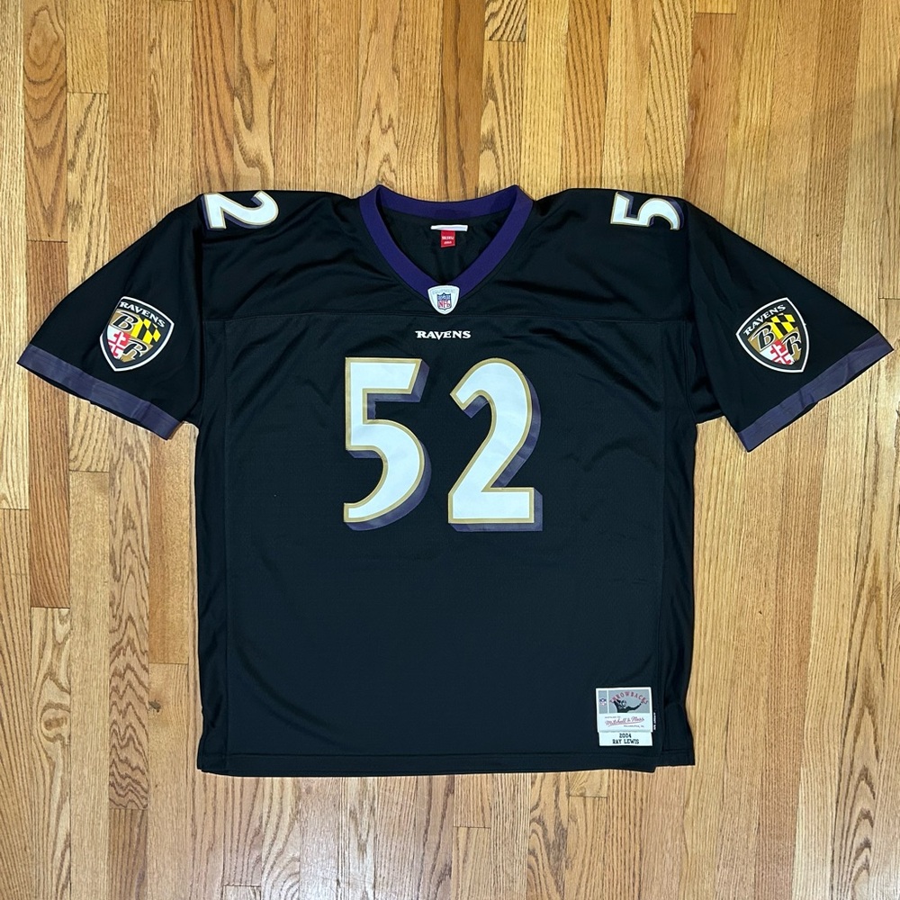 Ray Lewis Baltimore Ravens Mitchell & Ness 2004 Authentic NFL Jersey Size 56